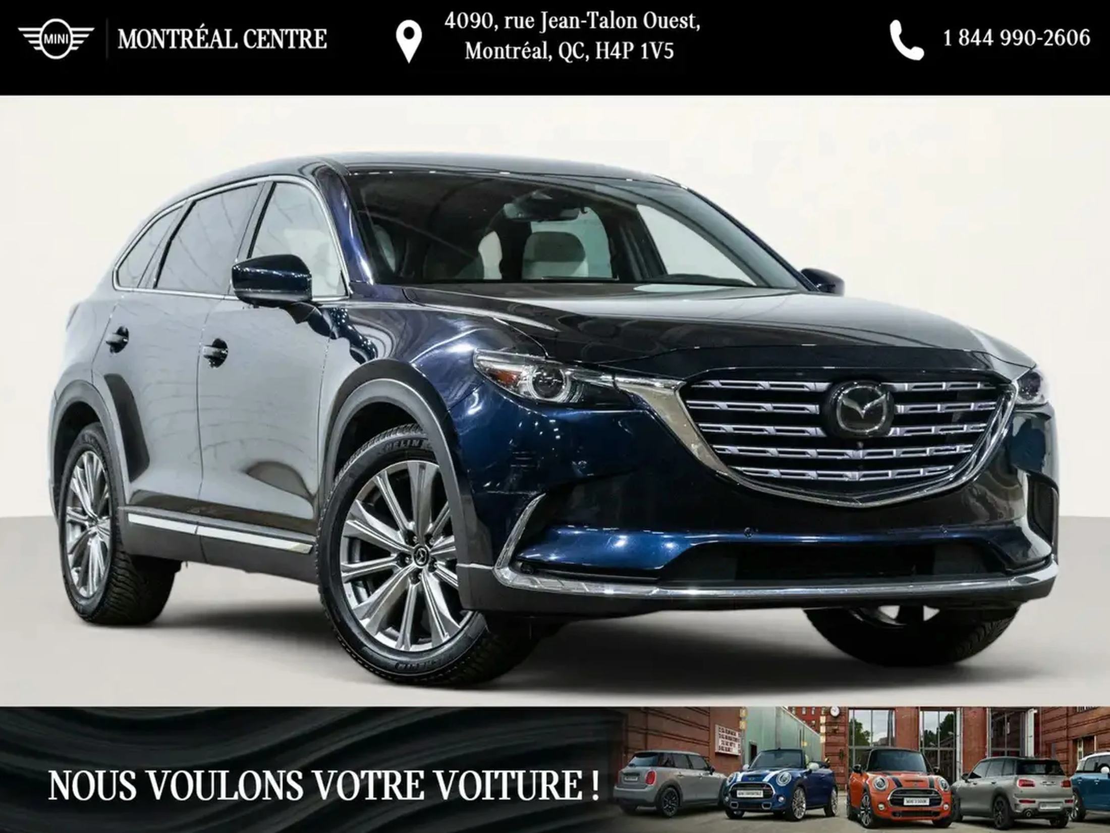 2022 Mazda CX-9 Signature AWD | Caméra de recul 360 | Surveillance