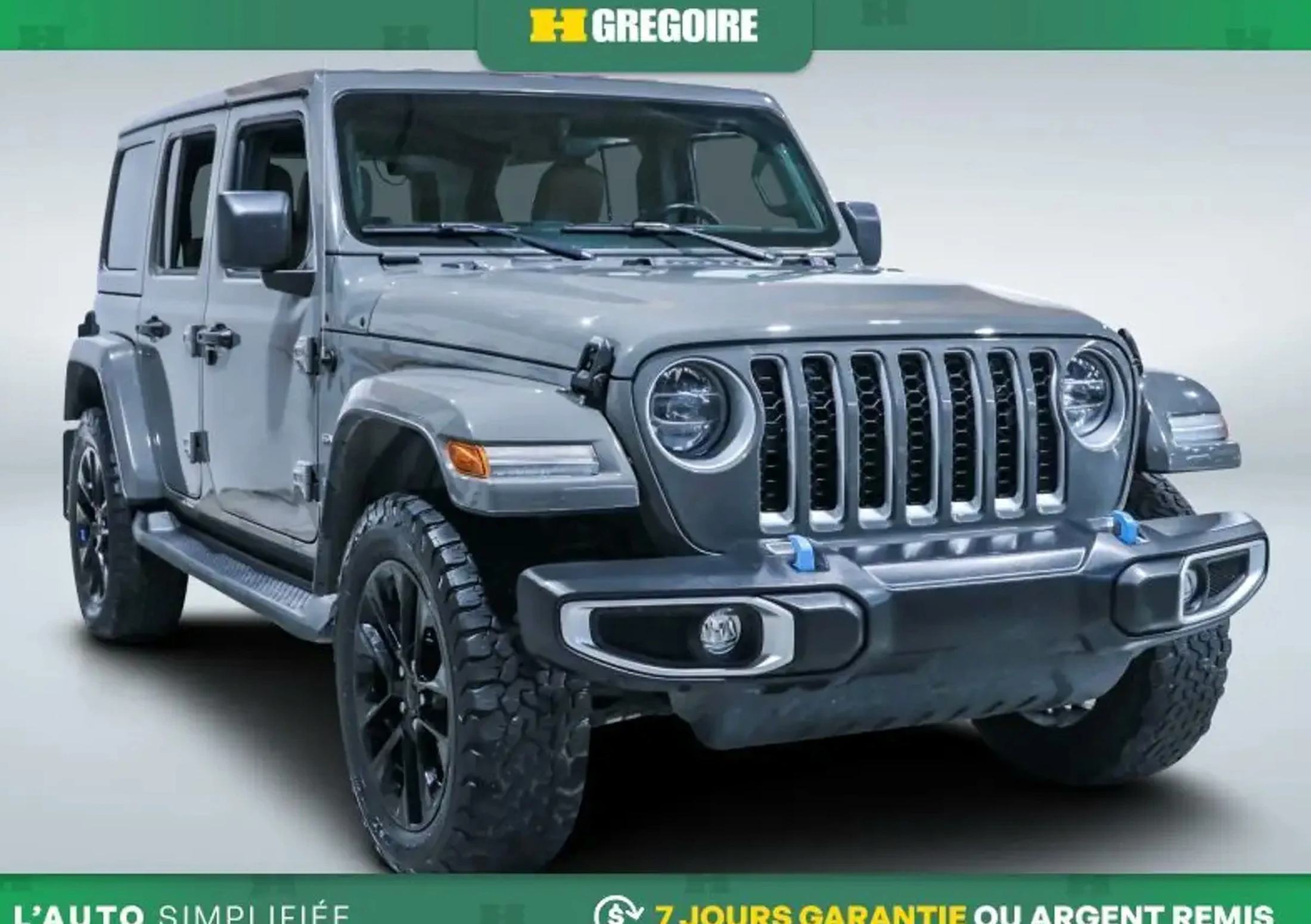 2022 Jeep Wrangler 4XE SAHARA PLUG IN HYBRID 4WD CUIR MAGS 20 PO