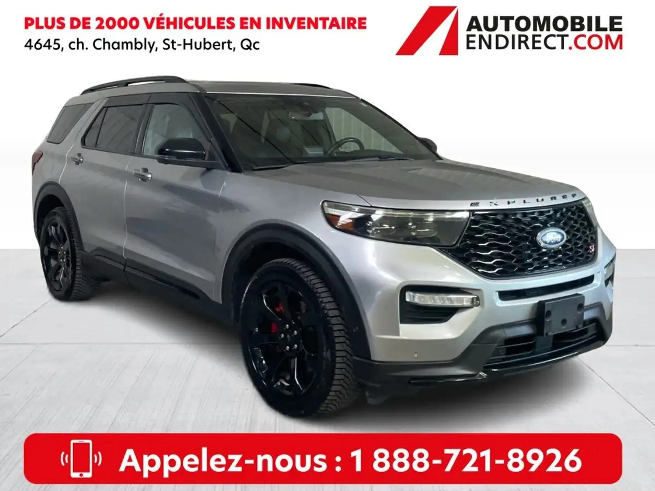 2020 Ford Explorer ST AWD Cuir Toit Mags Sièges chauffants Caméra de