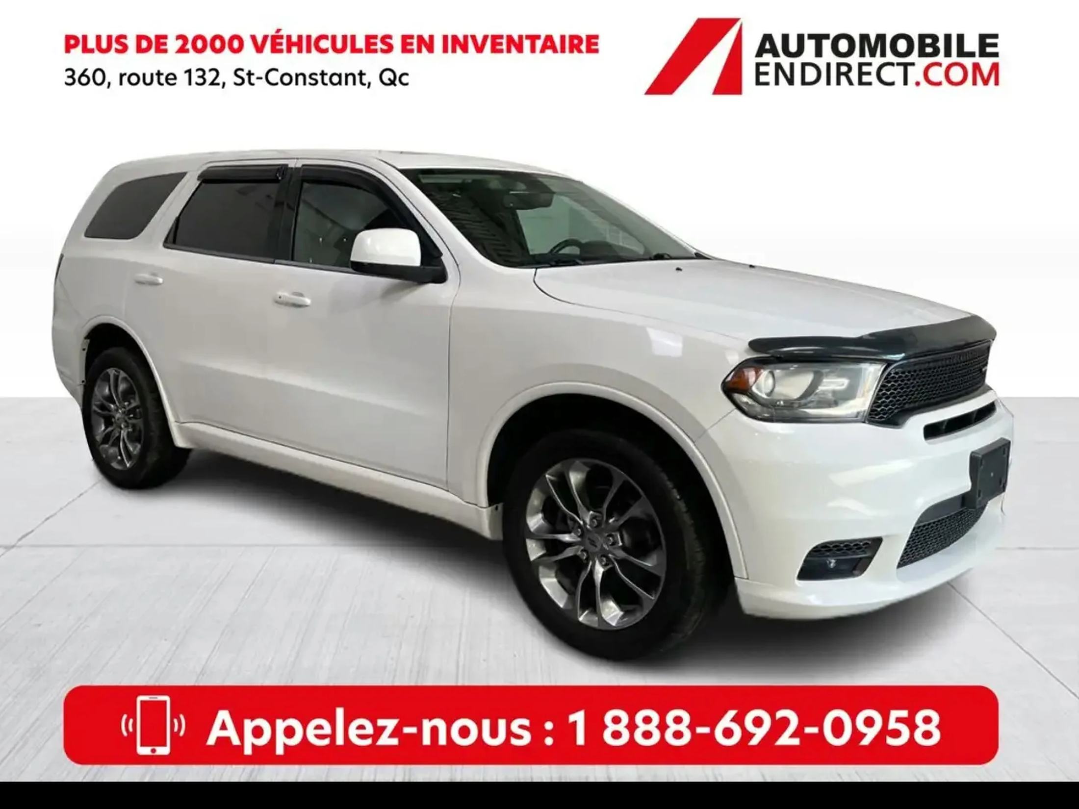 2019 Dodge Durango GT AWD Cuir Toit Mags Sièges chauffants Caméra de