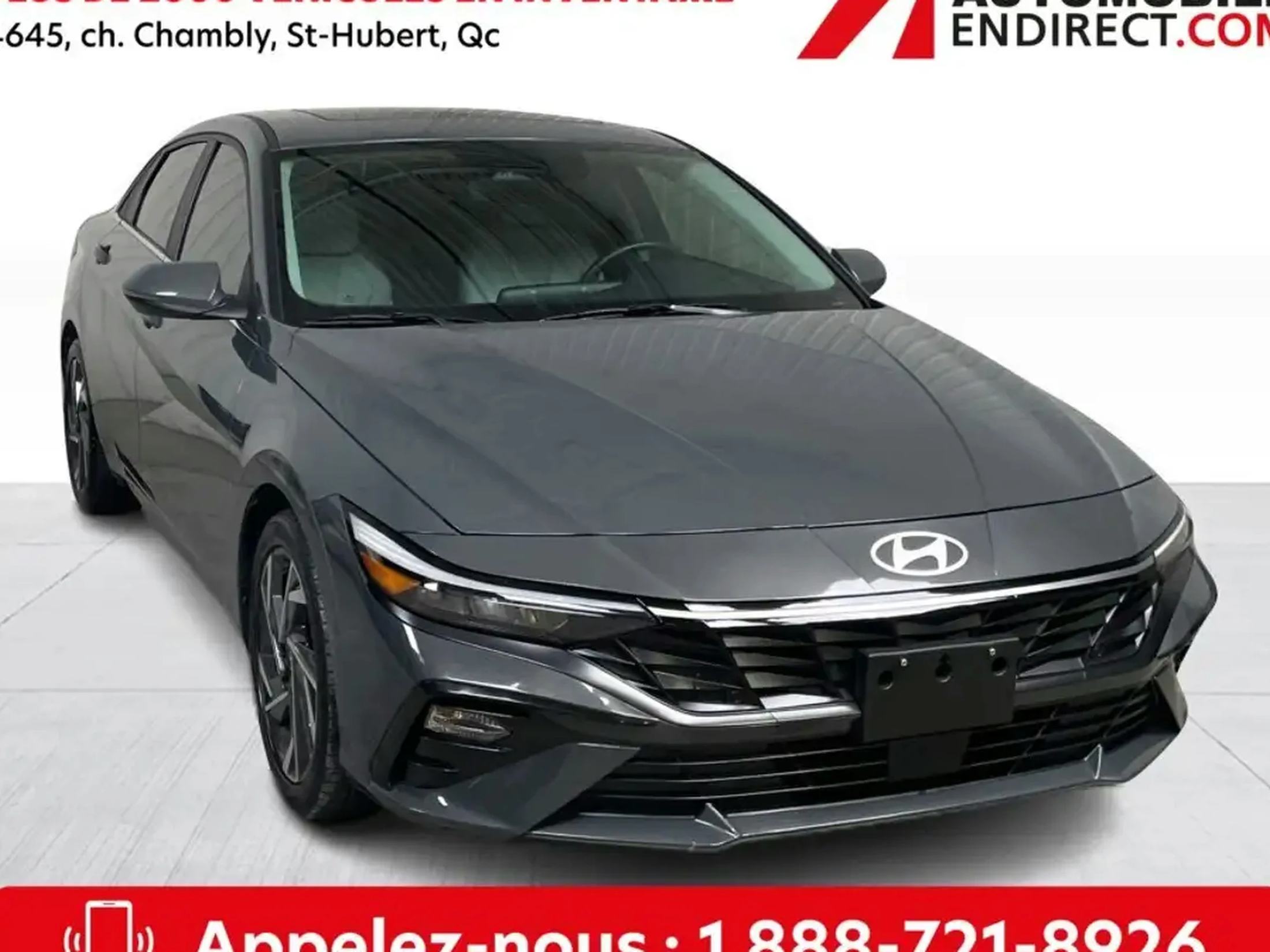 2024 Hyundai ELANTRA LUXURY Mags Cuir Toit ouvrant GPS Sieges chauffant