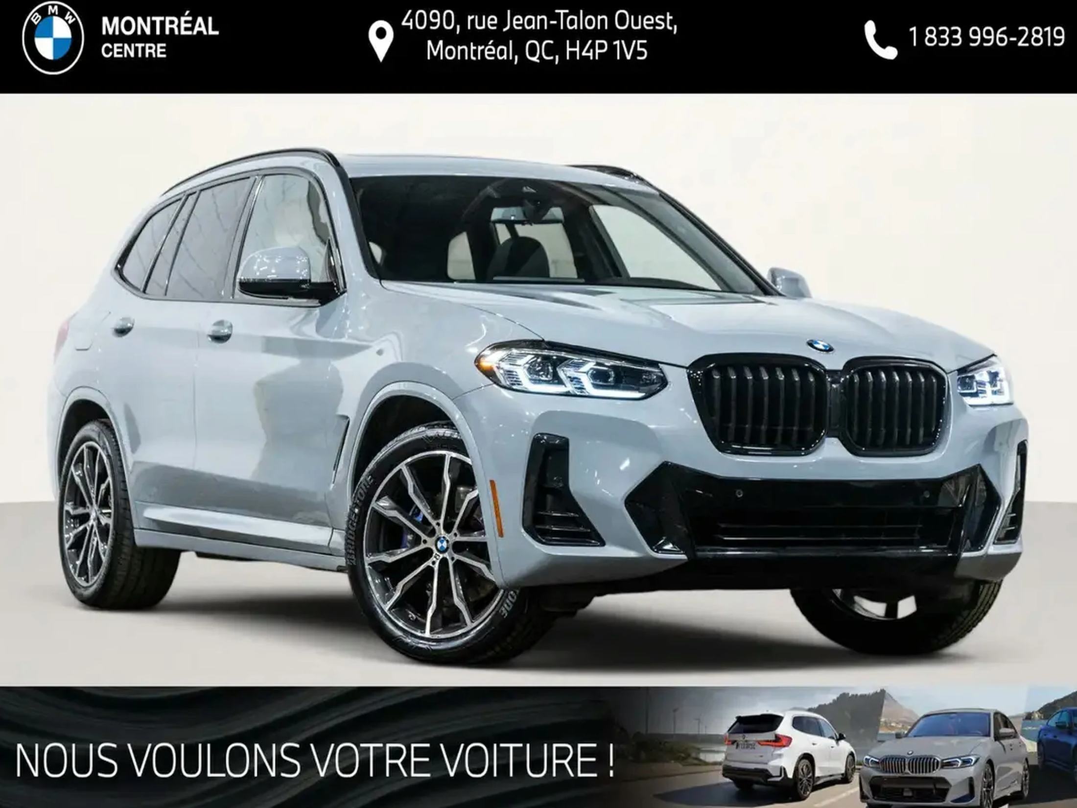 2023 BMW X3 xDrive30i | Premium | M Sport | Freins M Sport | C