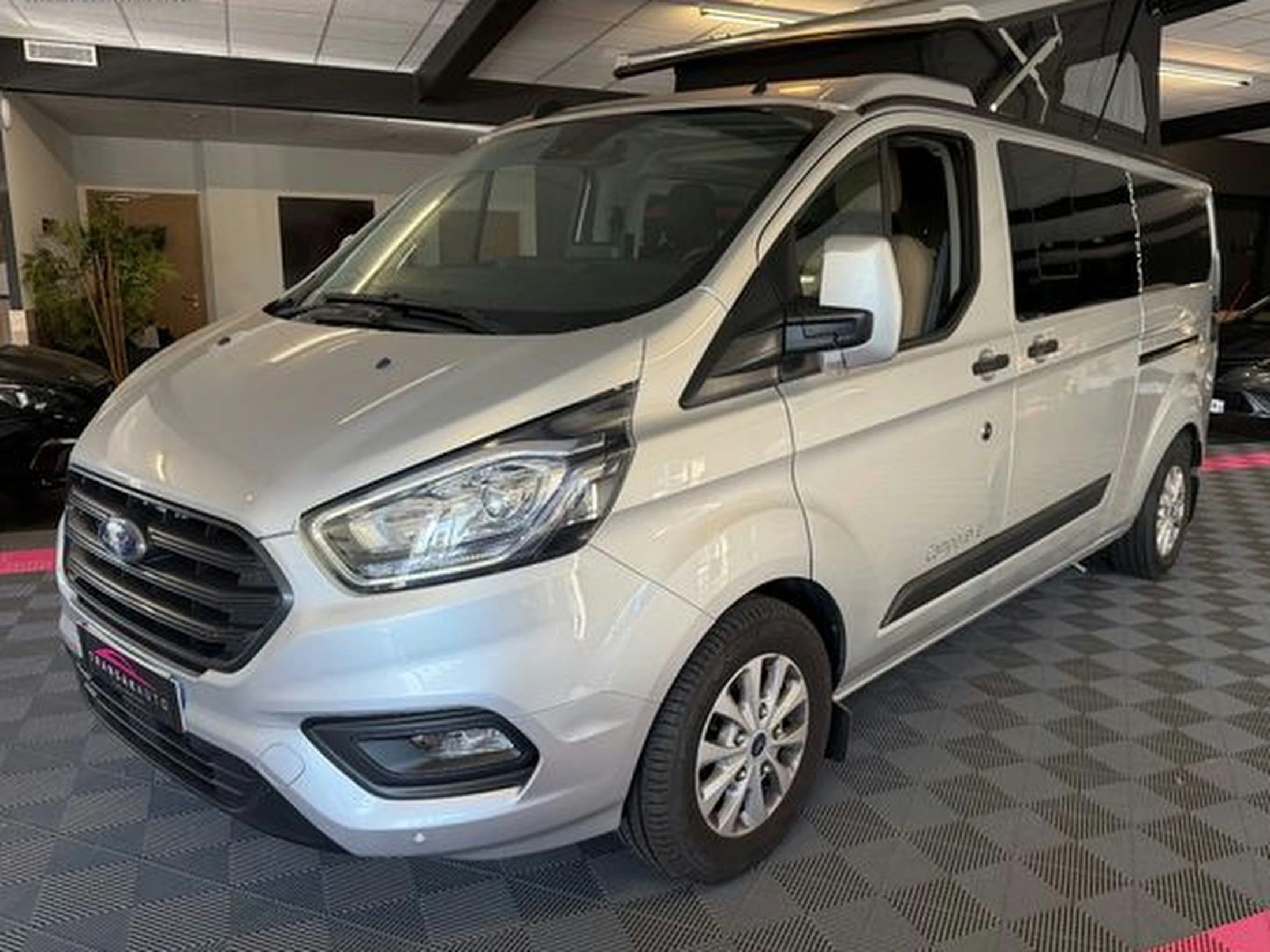 Ford transit custom fourgon campereve capland l2h1 2.0 ecoblue 130 bva limited - 1er main - camera de recul - carplay - sieges c