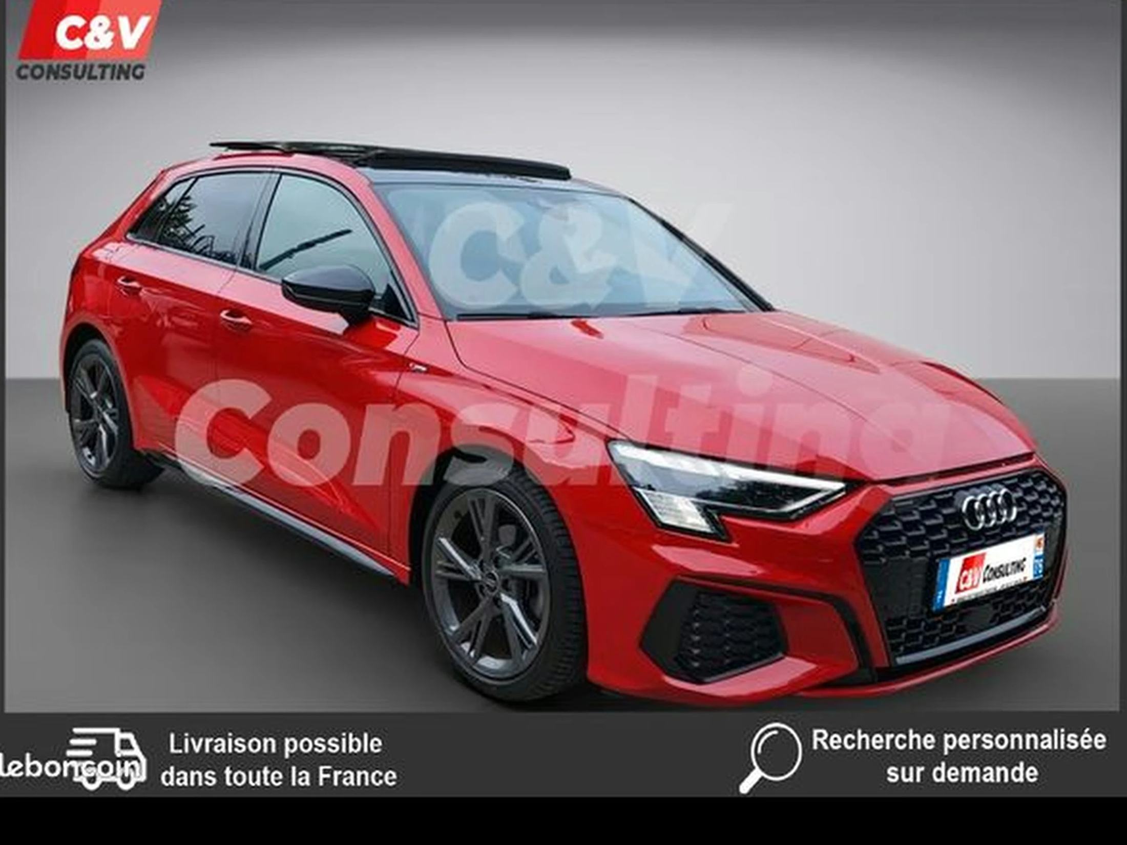 Audi A3 sportback S line - 35 TFSI 150 ch Toit pano Bang & Olufsen ACC